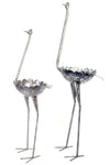 Kenyan Recycled Metal Ostrich Plant Holders