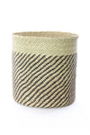 Iringa Baskets with Diagonal Black Stripes