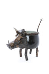 Zimbabwean Recycled Cook Pot Wart Hog Planters