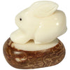 Rabbit Tagua Nut Pet Figurine