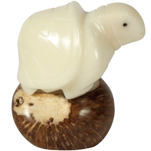 Turtle Tagua Nut Pet Figurine