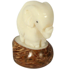  Elephant Tagua Nut Figurine
