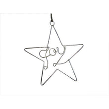  Recycled Wire Joy Star Ornament