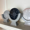 Compass Soapstone Sculpture, Dark Gray Stone - World Community Exchange