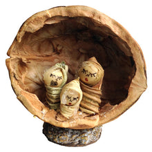  Miniature Walnut Nativity