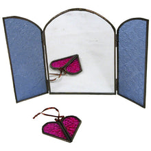  Arched Mirror w/ Recycled Glass Doors