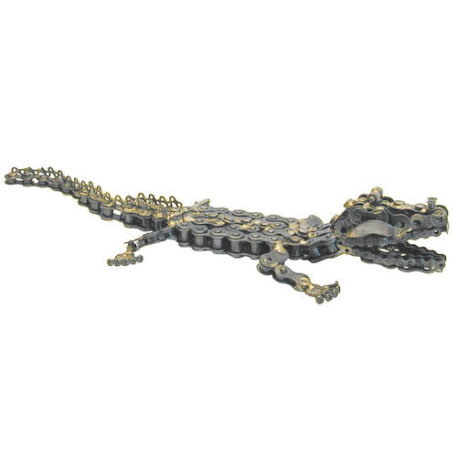 Alligator Junkyard Sculpture