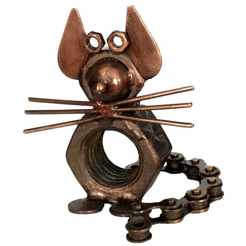 Junkyard Mouse Sculpture