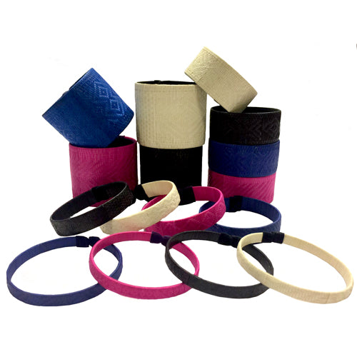 <center> Caña Flecha Bracelets </br>Crafted by Artisans in Colombia </center>