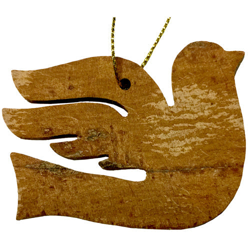 Cinnamon Bark Ornament - Peace Dove