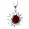 Sun and Moon Red Jasper Pendant with Chain - World Community Exchange