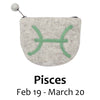 Felt Pisces Zodiac Coin Purse - Global Groove