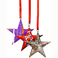  Upcycled Metal Can Star Ornament