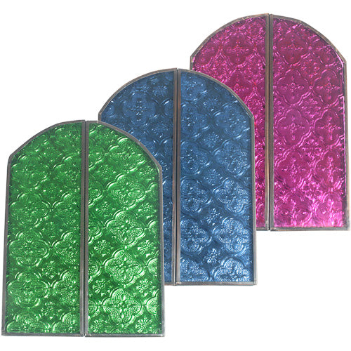 Arched Mirror w/ Recycled Glass Doors