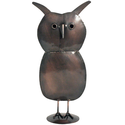 Metal Owl Sculpture