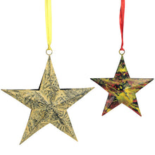  Upcyled Metal Star Ornament w/ 5 Points