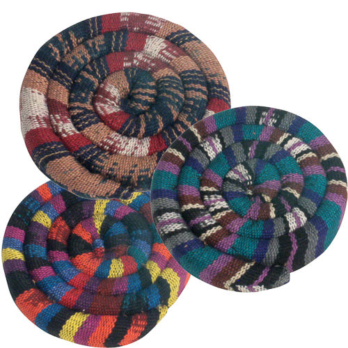 <center>Round Trivets - available in Cinnamon and Clove scent & coffee scent </br>Crafted by Artisans in Guatemala </br>Measures about 1” high x 4-1/4” diameter</center>