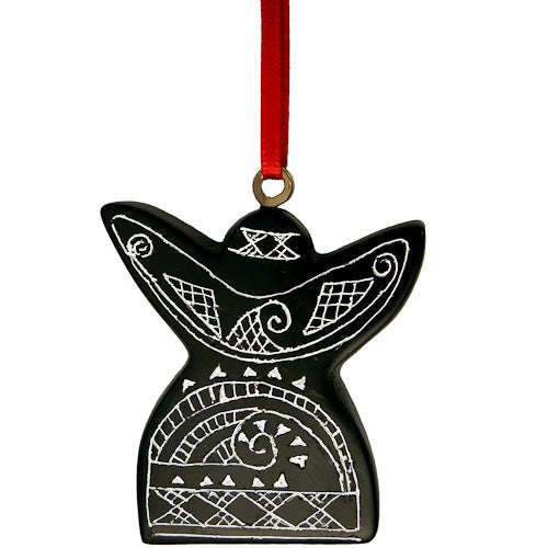 Coal Angel Ornament