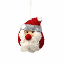  Hand Felted Christmas Ornament: Santa - Global Groove (H) - World Community Exchange