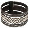 <center>Black and White Cana Flecha Bracelets<br/>Crafted by Artisans in Colombia<br/>Measure 1-1/4” wide with variable diameter </center>
