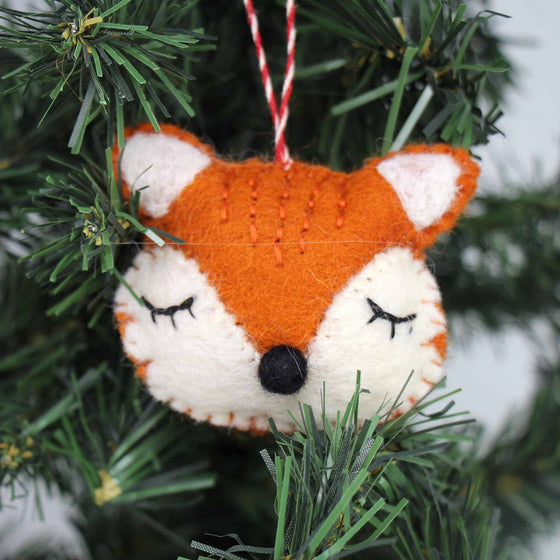 Christmas Ornament: Fox - Global Groove (H)