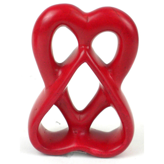 Double Heart 4 inch Red - World Community Exchange
