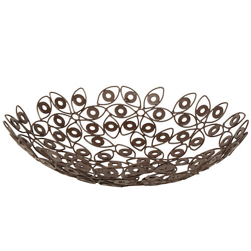 Recycled Metal Flower Bowl