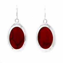 Earrings, Red Jasper Ovals - World Community Exchange