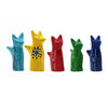 Soapstone Tiny Sitting Cats - Assorted Pack of 5 Colors - World Community Exchange