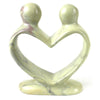 Soapstone Lovers Heart Natural - 6 Inch - World Community Exchange