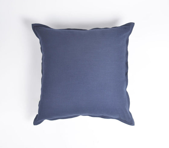 Handcrafted Solid Linen Cushion Cover