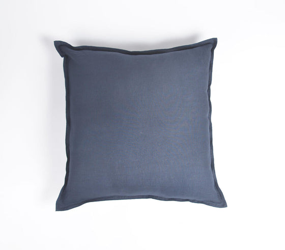 Handcrafted Solid Linen Cushion Cover