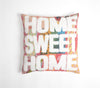 Home Sweet Home' Patchwork Kantha Embroidered Cushion Cover