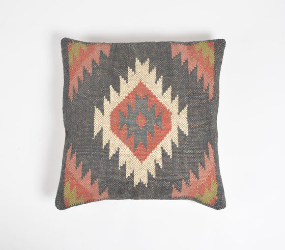 Geometric Handwoven Pixelart Cushion Cover