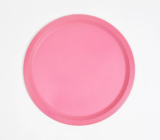 Pink Plain Round Charger Plate
