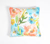 Floral Watercolor Cotton Cushion Cover with Piping
