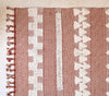 Monochrome Textured Rug with Tassels