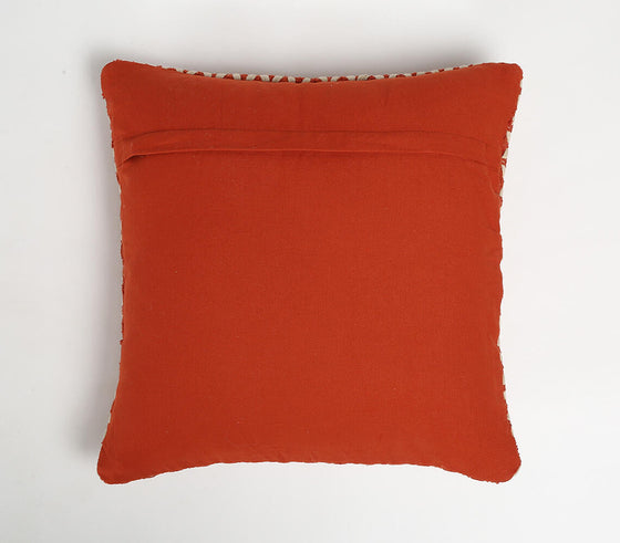 Textured Cotton & Acrylic Cushion Cover