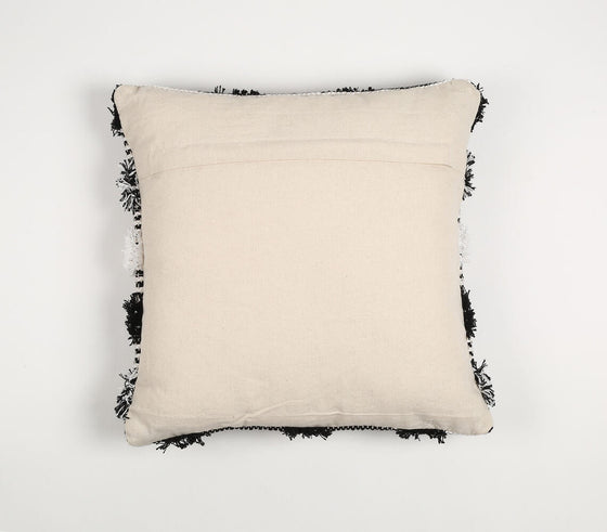Dramatic Monochrome Cotton Cushion cover
