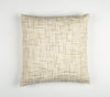 Abstract Embroidered Cotton Cushion Cover