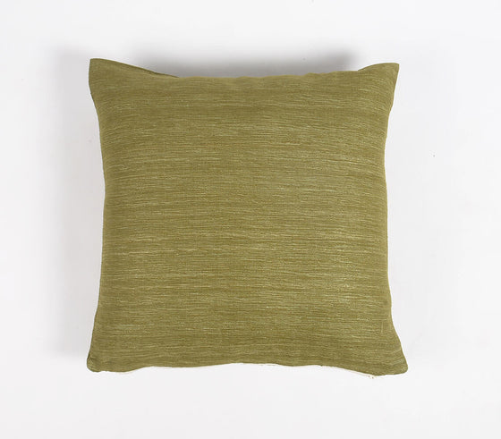 Solid Olive Silk Cushion cover