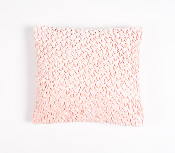 Smocking Cotton Blend Cushion cover