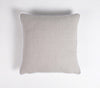 Bordered Solid Grey Handloom Cotton Cushion Covers (set of 2)
