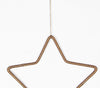 Golden Lurex-Wrapped Star Wall Hanging