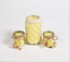 Filled Lavender Scented Jar Candles with Jute (Set of 3)