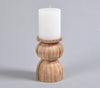 Recycled Wood Patterned Tea Light Holder