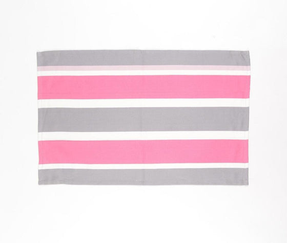 Hot Pink Striped Kitchen Towels (set of 3)