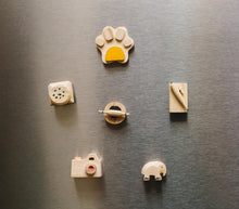  Handmade Wooden Mini Fridge Magnets (Set of 6)