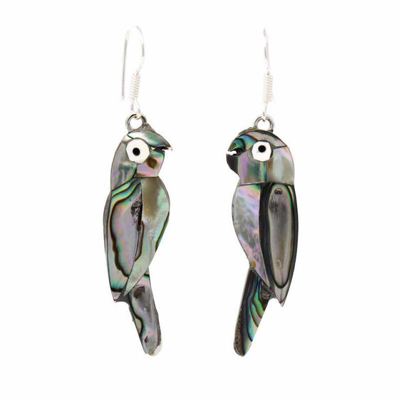 Earrings, Abalone Parrot - World Community Exchange