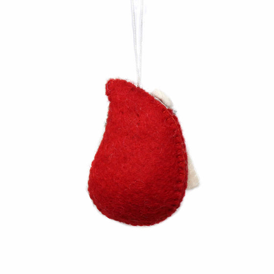 Hand Felted Christmas Ornament: Santa - Global Groove (H) - World Community Exchange